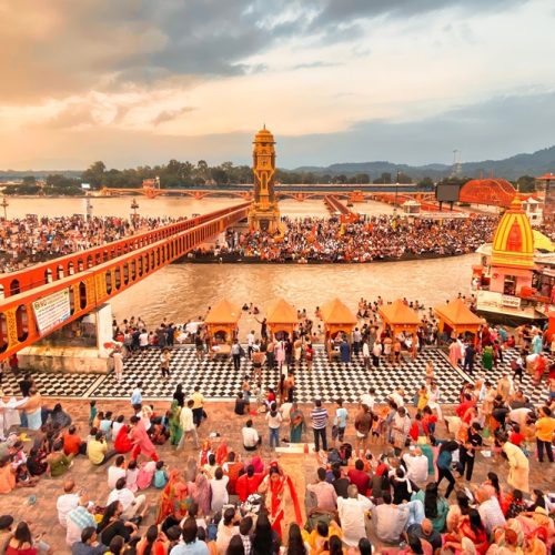 Haridwar,,Uttarakhand,,India,-,April,17,,2021:,Large,Number,Of